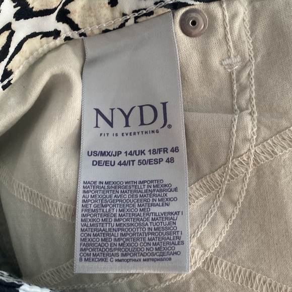 NWT NYDJ Sheri Slim Ankle Leopard Sateen Jeans - Picture 12 of 14